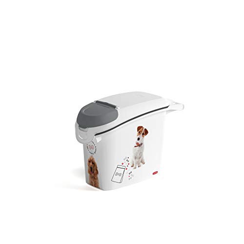 Caixa de Conservação Curver Love Pets 6Kg Branco Curver - Recipientes de comida para animais de estimação - conservação, 6kg, branco
