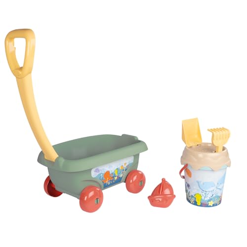 Andador em forma de carrinho SMOBY Life Smoby - Brinquedos de praia e areia - 18 meses, ergonômico, bloqueável, moldes