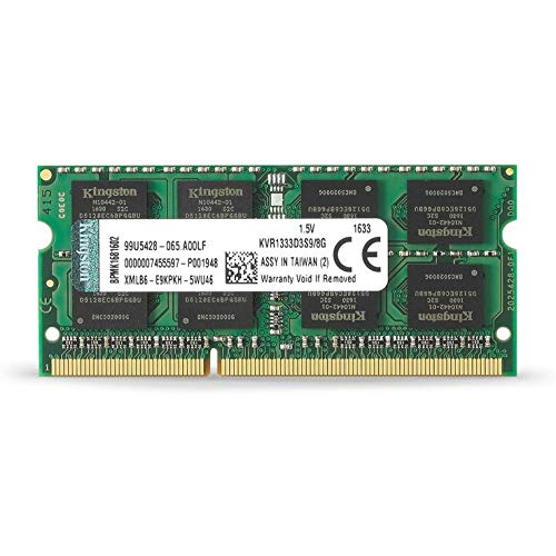 Memória RAM DDR3 KINGSTON TECHNOLOGY KTL-TS408D3/8G (1 x 8 GB - 1333 MHz) Kingston - Memória ram - 8 gb, ddr3, 1333 mhz, notebook