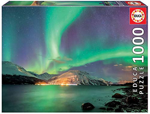 Puzzle EDUCA BORRAS Aurora Boreal (1000 peças) Educa Borrás - Quebra-cabeças de encaixar - puzzle, educa borrás, aurora polar, 1000 peças