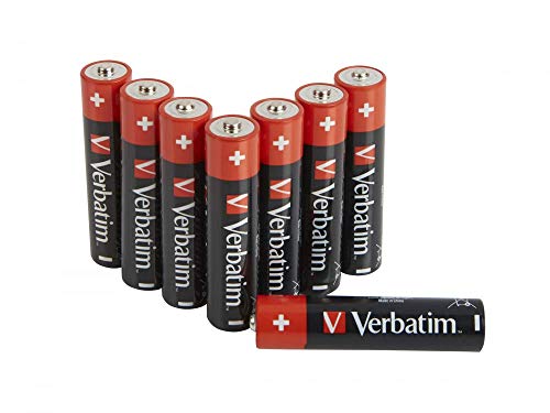 Pilha Verbatim 49502 Bateria Descartável AAA (Acessório Imagem e Som) Verbatim - Baterias de uso geral - AAA, alcalino, 1.5v, 1000mAh