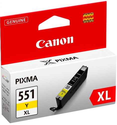 Tinteiro CANON CLI-551YXL - 0996B001 Ciano Canon - Cartuchos de toner e jato de tinta - ciano, 11 ml, 695 páginas, alto/grande