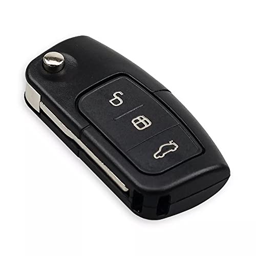 Capa para Chaves com 3 Botões - Ford Focus - Fiesta - Kuga - Ka - Mondeo - Fusion - S-Max - C-Max Salpie - Segurança e proteção para veículos - chaves, 3 botões, ford