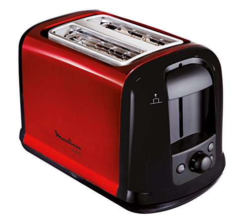 Torradora MOULINEX Subitor (2 fatias - Vermelho) Moulinex - Eletrodomésticos de cozinha - 2 fatias, vermelho, aço inoxidável