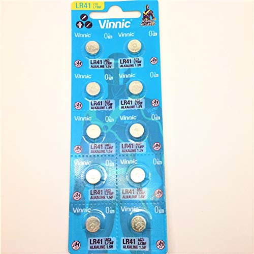 Pilhas Não Recarregáveis VINNIC L736-C10 AG3 Vinnic - Baterias de uso geral - 1.5v, cr2032, alcalino, 10 unidades