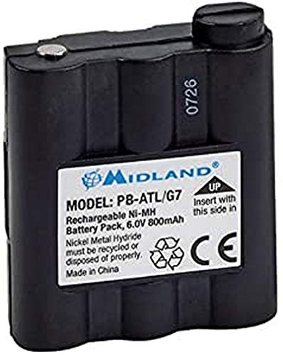 Bateria MIDLAND PB-ATL/G7 para Walkie Talkie Midland - Acessórios de rádio de comunicação - bateria, recarregável, ni-mh, 800mah
