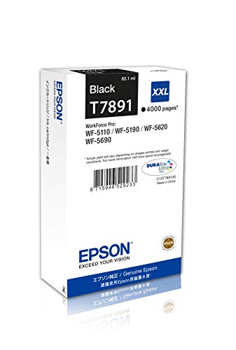 Tinteiro Epson T7891 Preto (C13T789140) Epson - Cartuchos de toner e jato de tinta - preto, epson workforce pro wf-8090dwf, epson workforce pro wf-8090dwtw, epson workforce pro wf-8590dwarf, epson workforce pro wf-8590dtww