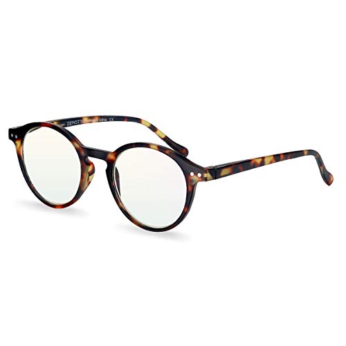 Óculos de Leitura Zenottic Tortuga Azul com Lentes Anti-Reflexo ZENOTTIC - Óculos de grau - tortuga azul, anti-reflexo