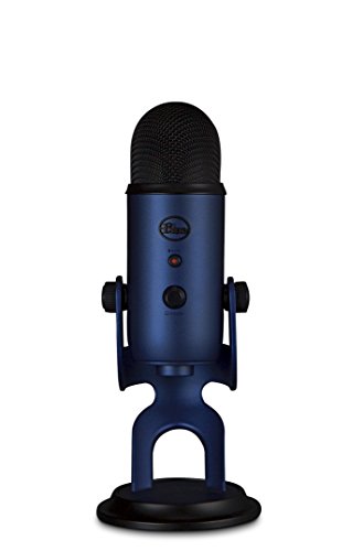 Microfone LOGITECH Blue Yeti (Preto - USB) Logitech - Microfones - usb, multi-pattern, condensador, gravações nítidas