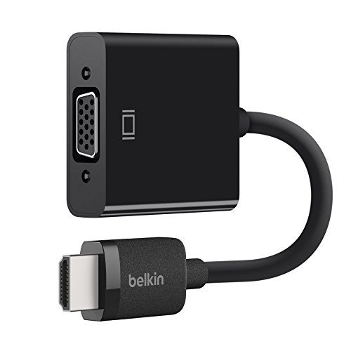 Adaptador BELKIN HDMI para VGA (VGA - Preto) Belkin - Adaptadores de cabos de áudio e vídeo - hdmi, vga, preto