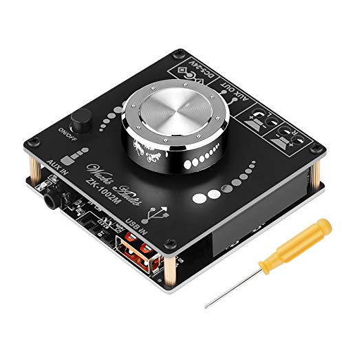 Amplificador Portátil Bluetooth 2.0 Canais 2X100W com Entrada Aux Usb Flash Drive Tarjetas de Sonido para Pc Seamuing - Placas de circuito impresso - portátil, bluetooth, 2 canais, 100W, usb