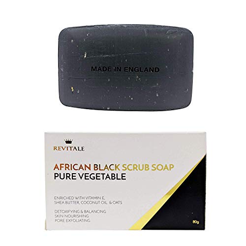 Revitale African Black Natural Oat Scrub Soap - Verdura pura 100 g Revitale - Sabonete em barra - natural, oat, scrub soap, verdura