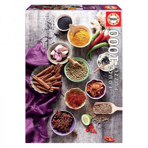 Puzzle EDUCA BORRAS 17974 1000 Peças Outro EDUCA - Quebra-cabeças de encaixar - puzzle, educa borrás, 1000 peças, especiarias, madeira, suporte