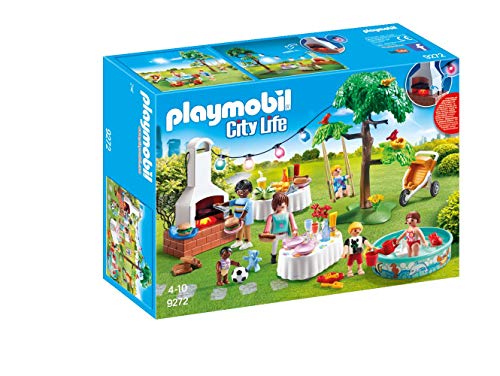 PLAYMOBIL City Life Party in the Garden (Idade mínima recomendada: 4 anos) PLAYMOBIL - Brinquedos - jardim, 4 anos, city life, imaginação