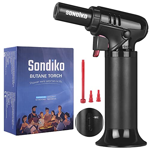 Sondiko 0002-0097-0010 sopro de cozinha Gas Natural Sondiko - Maçaricos de culinária - gás natural, preto, azul, branco