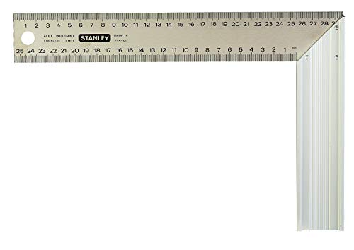 Ferramenta de Calha STANLEY 1-94-973 (330 mm) STANLEY - Esquadros - preto, prateado, metal, 330 mm