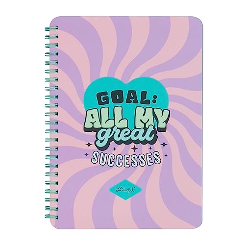 Caderno Quadriculado MR. WONDERFUL Goal: All my great successes (A5) Mr. Wonderful - Cadernos e bloco de notas - quadriculado, A5, 160 páginas