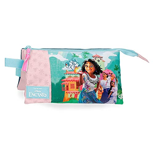 Estojo DISNEY Encanto (Multicor - Poliéster) Disney - Estojos para canetas e lápis - poliéster, microfibra, asas, pega