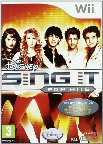 Disney Sing It! Pop Hits (Wii) (Video Game) Nintendo - Software de jogos de vídeo - karaoke, nintendo wii, canções pop, artistas populares