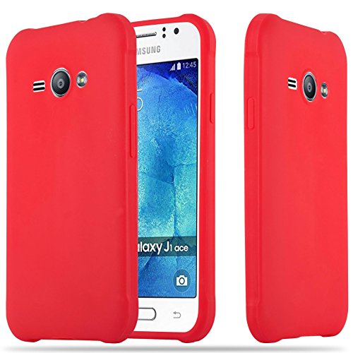 Capa para Samsung Galaxy J1 Ace Vermelho CADORABO - Capas para telemóveis - proteção, traseiro, laterais, estético