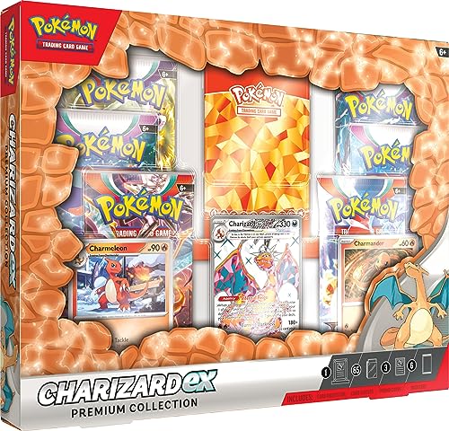 Figura de Ação POKÉMON Premium Collection Charizard (Idade Mínima Recomendada: 8 anos) THE POKÉMON COMPANY - Livros - pokemon, charizard, coleção premium, 8 anos