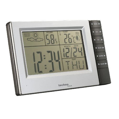 Estação Meteorológica TECHNOLINE WS 9121 Technoline - Previsores do tempo e estações - visor digital, alarme, cronómetro, calendário