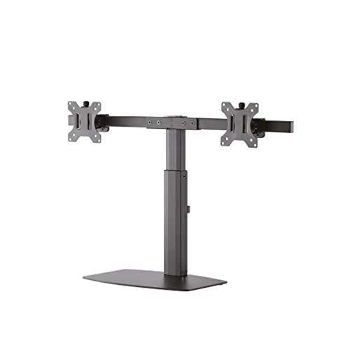 Suporte de mesa de ecrãs planos Newstar FPMA-D865DBLACK Newstar - Suportes para tv e monitor - vesa, 75x75mm, 100x100mm, 2 visores, ajuste de altura