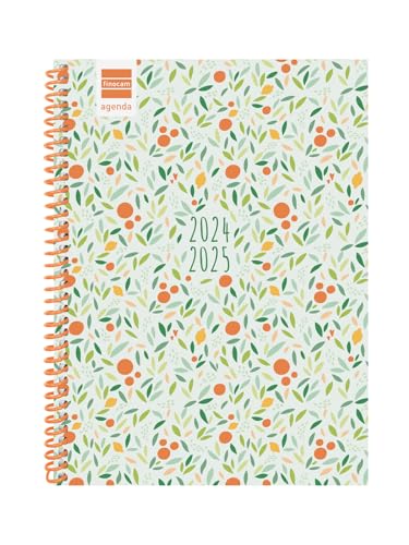 Agenda Escolar FINOCAM Diva 2024-2025 Verde (A5 - Semanal - 14.8x21cm) Cabero Group 1916, S.A. - Calendários, organizadores e planejadores - escolar, semanal, verde, A5
