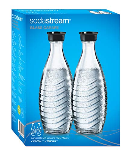Garrafa de carbonatado SODASTREAM 1005-0001 SODASTREAM - Acessórios para máquina de refrigerante - 0,6L, 2 vidros, máquina de lavar louça