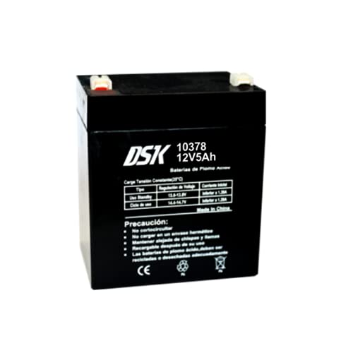 Bateria Recarregável DSK 10378 (12 V - 5 Ah) DSK - Baterias - recarregável, 12V, 5ah