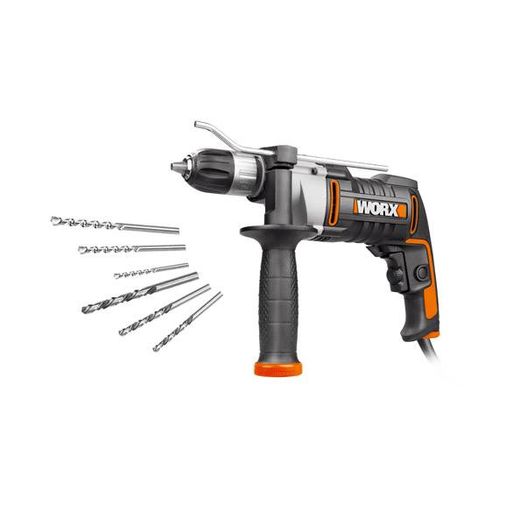 Berbequim WORX WX318 (810 W - 0-3000 rpm) Worx - Berbequins elétricos portáteis - 810 W, 0-3000 rpm, 13 mm, velocidade ajustável