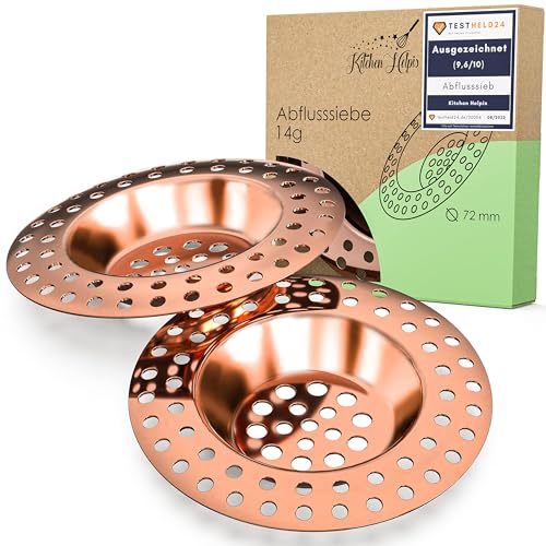 Filtro de descarga Kitchen Helpis 2 Filtros de descarga S&F Vertriebs- und Handels Unternehmergesellschaft (haftungsbeschränkt) - Tampas e peneiras de drenagem - inox, 2 litros, 1,2 cm, 15,5 cm