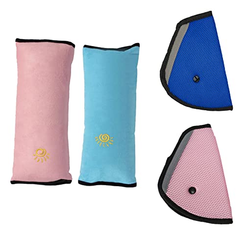 Almofadas para Cinto 4 Pcs Almofadas Protetoras de Espaço Splendid sunset - Acessórios para cadeirinhas de bebê - tecido curto, recuperação de memória, macio, resistente