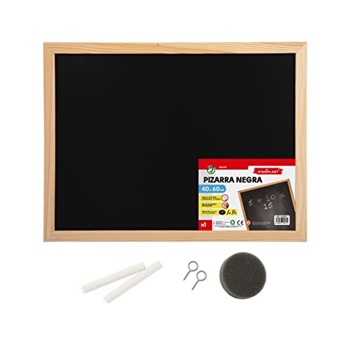 Quadro Branco Starplast Preto 40 X 60 Cm Starplast - Quadros-negros - quadro branco, tampa fechada, superfície borracha, desenhos coloridos, esquema linhas