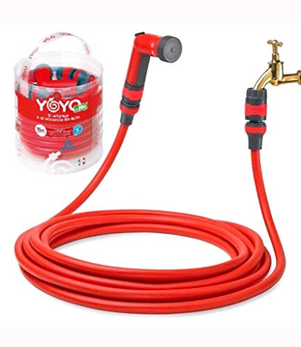 Extensão de Mangueira de Jardim 8M com Pistola YOYO FITT - Mangueiras de jardim - extensão, mangueira, jardim, pistola