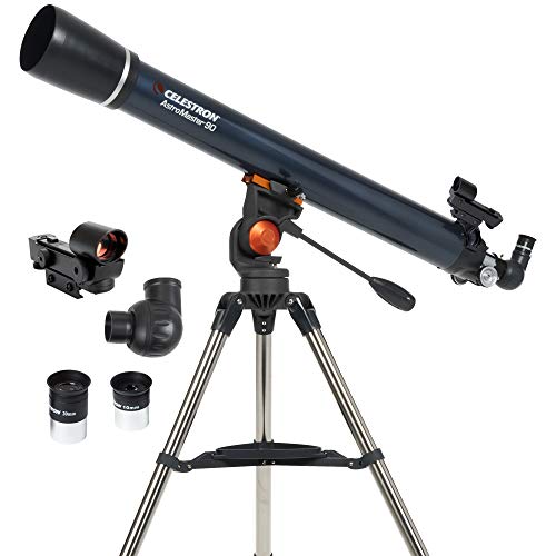Telescópio CELESTRON Astro Master (Azimute - Refrator - 200 mm) Celestron - Telescópios - montagem equatorial, motorizado, 90 mm, refrator