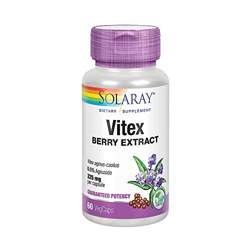 Suplemento Alimentar AGNUS CASTUS Vitex (30 cápsulas) SOLARAY - Vitaminas e suplementos - agnus castus, vitex, suplemento alimentar