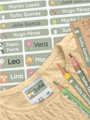 Conjunto de autocolantes para crianças MELU KIDS 140 melu kids GmbH - Etiquetas e tags - autocolantes, resistentes ao calor, recicláveis, rotuladores