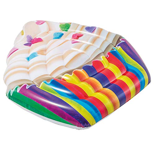 Flutuador para Piscinas e Praias INTEX (Branco) INTEX - Colchões e espreguiçadeiras de piscina - 135x142 cm, 100 kg, vinil, reparável