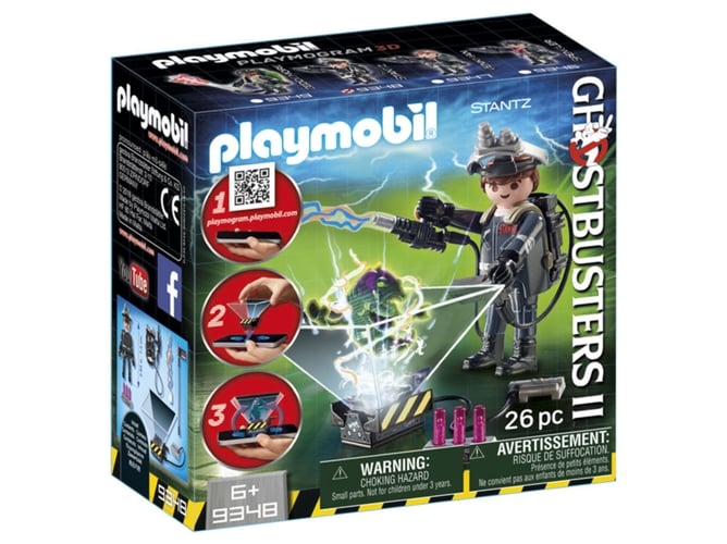 Playmobil The Real Ghostbusters 9348 Raymond Stantz (Peluches e Bonecas) PLAYMOBIL - Conjuntos de brinquedos - playmobil, ghostbusters, raymond stantz, peluches, bonecas