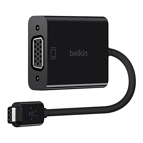 Adaptador BELKIN F3U064bt04-VGA (VGA - Preto) Belkin - Placas e adaptadores de vídeo - usb-c, vga, preto, macbook pro