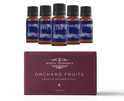 Óleo Essencial MYSTIC MOMENTS Pack Basic Fruit Garden (5x10 ml) Mystic Moments - Óleo fragrante - basic, fruit garden, 5x10 ml