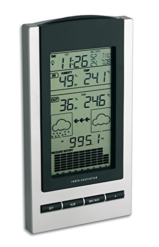 Estação meteorológica digital TFA-Dostmann GAIA Preto TFA - Previsores do tempo e estações - digital, cronómetro, humidistato, temperatura
