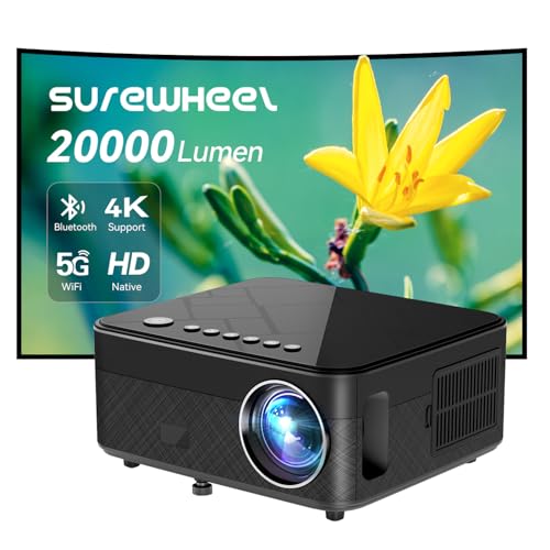 Projetor SUREWHEEL SW10 WiFi (20000 Lumens - 1080p - LED) Caeruleum Commercia - Projetores - wifi, 20000 lumens, 1080p, led