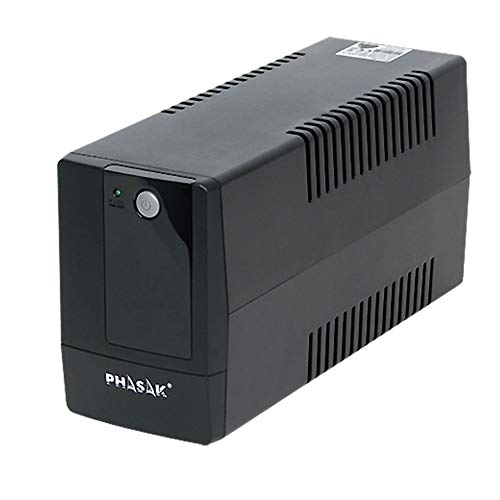 Ups Akyga AK-UP1-600 | Preto (Regleta protectora) Phasak - Ups - 600 VA, 360 W, 162-290 V