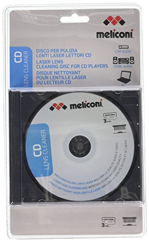 Kit de Limpeza de Lentes para Leitores de CDs Meliconi CD Lens Cleaner Meliconi - Áudio - limpeza, lentes, leitores CDs, compatível
