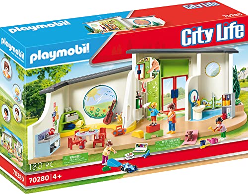 City Life 70280 Centro de la diversión (Idade Mínima Recomendada: 4 anos) PLAYMOBIL - Conjuntos de brinquedos - diversão, 4 anos, quadro mensagens, playground