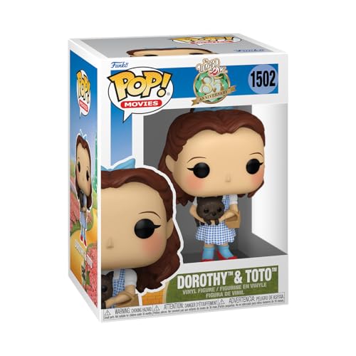 Figura FUNKO Pop! Movies: Wizard of Oz- Dorothy with Toto Funko - Brinquedos - Dorothy, toto, vinil, 9cm