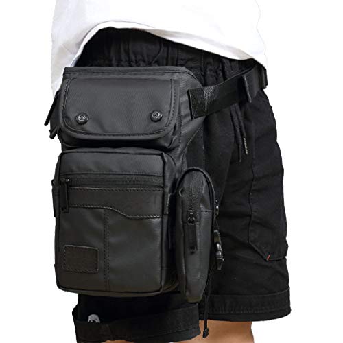 Bolsa de Pernas OXFORD Unisexo (Preto - 36 x 8 cm) Hebetag - Bolsas - oxford, resistente à água, ajustável, unisexo