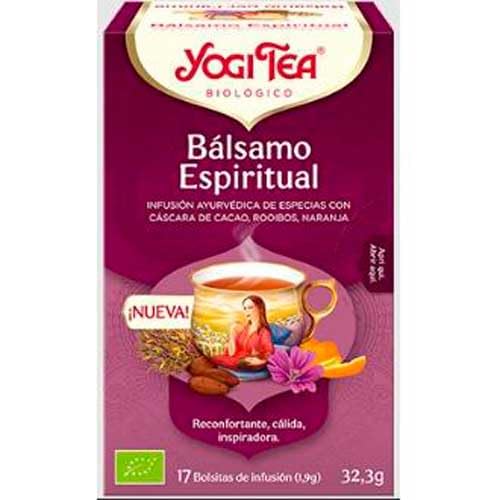 Yogi Tea Bálsamo Espiritual Bio 17 Filtros (1 Unidade) Yogi Tea - Chá e infusões - bambu, reciclável, 17 filtros, ecológico